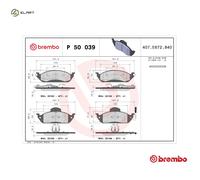 Brembo Front Brake Pad Set (2 Wheels on 1 Axle) P 50 039 / P50039
