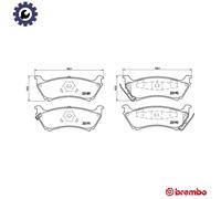 BRAKE PAD SET DISC BRAKE P 50 040 FOR MERCEDES-BENZ M 111.977 2.3L 4cyl M-CLASS