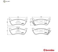 BREMBO P 50 044 Brake pad set