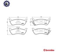 BREMBO P 50 044 Brake pad set