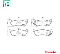 BREMBO P 50 044 Brake pad set