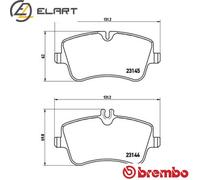 BRAKE PAD SET DISC BRAKE P 50 045X FOR MERCEDES-BENZ C-CLASS/T-Model CLK SLK