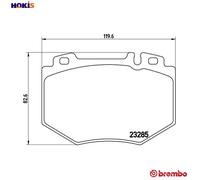 Brembo Brake Pad Set P 50 048 - Disc Brake for Mercedes-Benz S-Class M113.960/966 5.0L/5.8L 8cyl