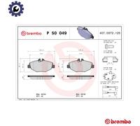 Brembo P50049 Front Disc Brake Pad - Set of 4