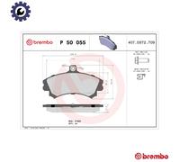 Brake pads P 50 055 BREMBO for SMART MITSUBISHI BAIC