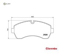BREMBO P 50 059 Brake pad set