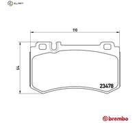 BRAKE PAD SET DISC BRAKE P 50 061 FOR MERCEDES-BENZ SLR/Roadster CLS E-CLASS