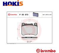 Brake pads P 50 073X BREMBO for MERCEDES-BENZ C-CLASS C-CLASS T-Model CLK SLK