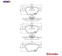 BRAKE PAD SET DISC BRAKE P 50 075 FOR MERCEDES-BENZ NISSAN ARMADA/III/SUV 3.0L