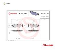 BRAKE PAD SET DISC BRAKE P 50 081 FOR VW LT/Mk/II/Bus/28-35/Platform/Chassis