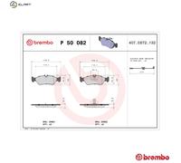BRAKE PAD SET DISC BRAKE P 50 082 FOR VW LT/Mk/II/Bus/28-35/Platform/Chassis
