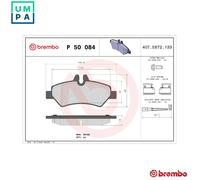 BREMBO P50084 Brake Pad Set Rear Fits Mercedes-Benz Sprinter 3-T Sprinter 5-T VW