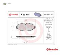 BREMBO P50085 Brake Pad Set Front Fits Mercedes-Benz Sprinter 3.5-T 315 CDI 4x4