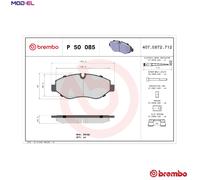BRAKE PAD SET DISC BRAKE P 50 085 FOR VW CRAFTER/30-50/Van BJJ/CEBA 2.5L 5cyl