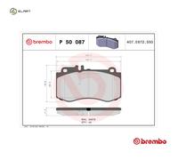 BRAKE PAD SET DISC BRAKE P 50 087 FOR MERCEDES-BENZ CLS/Shooting/Brake/SEDAN