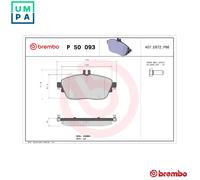 Ceramic Front Brake Pad Set 0064204620CR for Mercedes-Benz W176, CLA-Class
