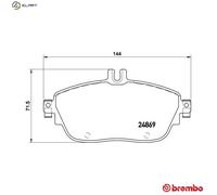 Brembo Xtra Rear Brake Pad Set fits Mercedes-Benz SLS AMG 2010-2025 6.2 6.3