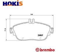 BRAKE PAD SET DISC BRAKE P 50 093X FOR MERCEDES-BENZ SLS/AMG B-CLASS/Sports 6.2L