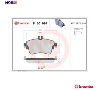 BREMBO P 50 094X Brake pad set