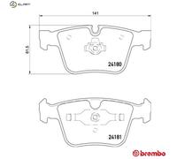 Brembo Brake Pads P 50 116 for Mercedes-Benz S-Class, S-Class Coupe, M-Class