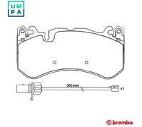 MERCEDES-BENZ GLC Brembo Brake Pads Front Coupe 2016-