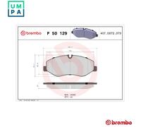 Brake pads P 50 129 BREMBO for MERCEDES-BENZ VITO / MIXTO Van VITO Bus VIANO