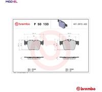 BRAKE PAD SET DISC BRAKE P 50 133 FOR MERCEDES-BENZ C-CLASS/Convertible GLC 2.0L