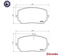 Brake pads P 50 149 BREMBO for MERCEDES-BENZ GLE GLS GLE Coupe