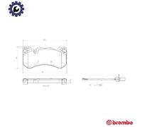 BRAKE PAD SET DISC BRAKE P 50 164 FOR MERCEDES-BENZ M276.821/825 3.0L 6cyl GLE