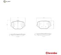 BREMBO P 50 170 Brake pad set