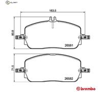 BREMBO P 50 174 Brake pad set
