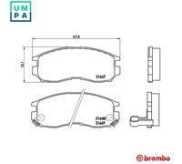 BREMBO P 54 014 Brake pad set