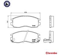 BREMBO P 54 014 Brake pad set