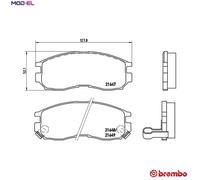 BREMBO P 54 014 Brake pad set