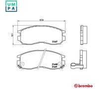 BREMBO P 54 014 Brake pad set
