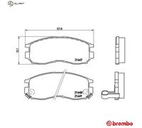BREMBO P 54 014 Brake pad set