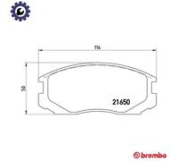 Brembo P54015 Front Disc Brake Pad - Set of 4