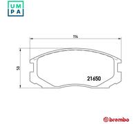 BRAKE PAD SET DISC BRAKE P 54 015 FOR PROTON 4G13-P/-P4G13 1.3L 4cyl