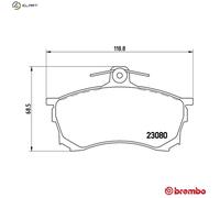 BREMBO P 54 021 Brake pad set