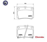 Brake Pads Set fits MITSUBISHI SHOGUN Mk1 3.0 Rear 99 to 08 Brembo 4605A783 New