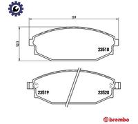 BREMBO P 54 027 Brake pad set