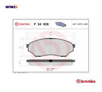 BREMBO P 54 028 Brake pad set