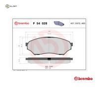 BRAKE PAD SET DISC BRAKE P 54 028 FOR MITSUBISHI PAJERO/JUNIOR/MINI/TR4/PININ