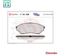 BRAKE PAD SET DISC BRAKE P 54 028 FOR MITSUBISHI PAJERO/JUNIOR/MINI/TR4/PININ