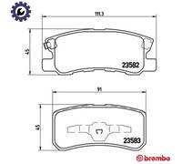 BREMBO P 54 031X Brake pad set