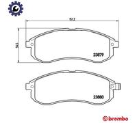 BREMBO P 54 033 Brake pad set