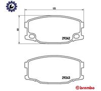 Brembo Brake Pad Set P 54 035, Front, for Mitsubishi Canter, Set of 4