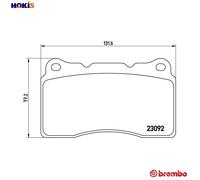Brake pads P 54 040 BREMBO for RENAULT VOLVO