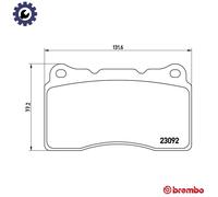 BRAKE PAD SET DISC BRAKE P 54 040 FOR RENAULT F4R 874 2.0L 4cyl MEGANE III