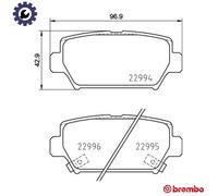 BREMBO P 54 062 Brake pad set